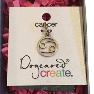 Dogeared Silver Zodiac Cancer Charm